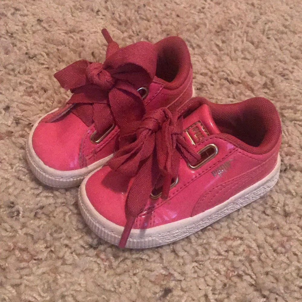 Puma Kids Sneakers - Basket Heart parent Gold